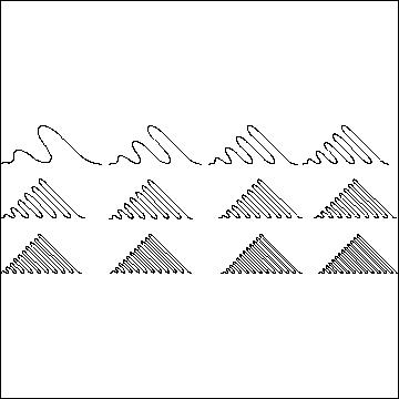 (image for) Coils Diagonal Triangle Set-L02161*